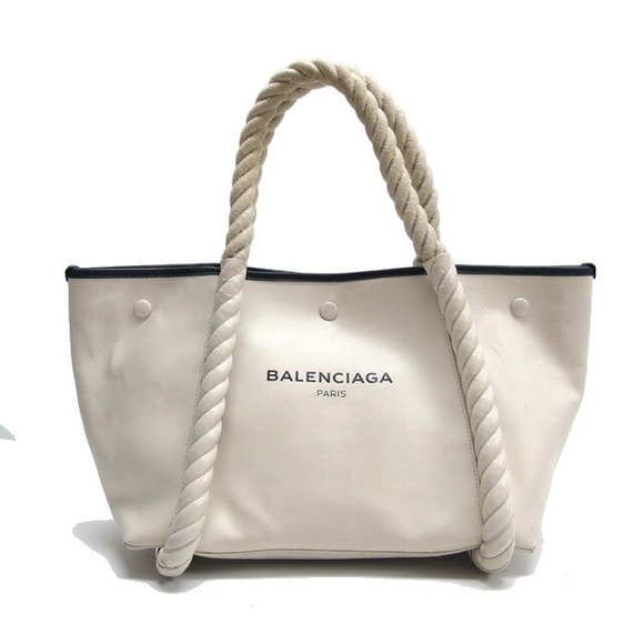 Balenciaga Navy Tote Blue Off Bag Handle Rope White Cabas - Picture 1 of 3